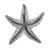 Transitional Deep Pewter Starfish - small For Sale - Image 3 of 7