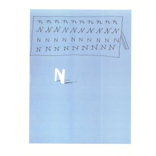 1991 'N' From 'Hockney's Alphabet' by David Hockney For Sale