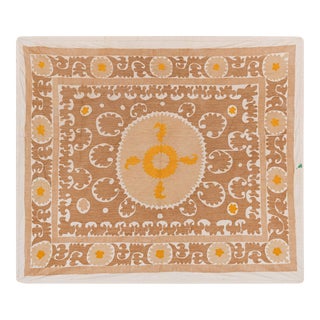 Suzani Wall Hanging Decor 4'2'' X 4'10'' For Sale