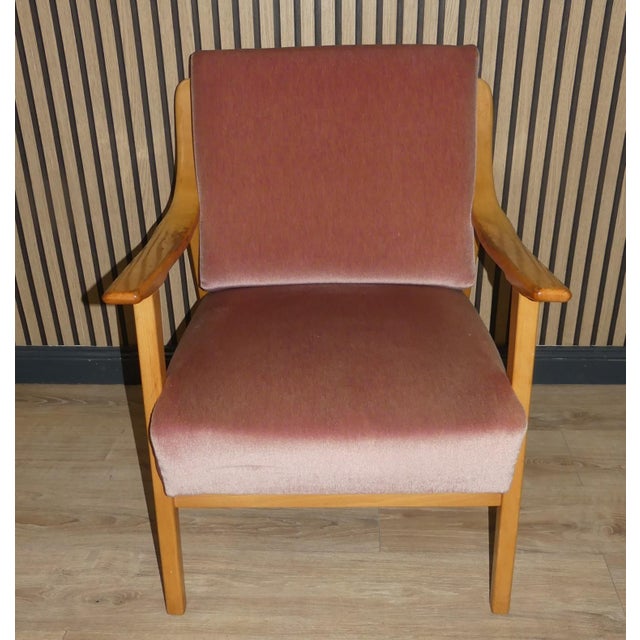 Mid-Century Modern Mid-Century Modernist Easy Armchair in Light Wood, 1950s-1960s For Sale - Image 3 of 13