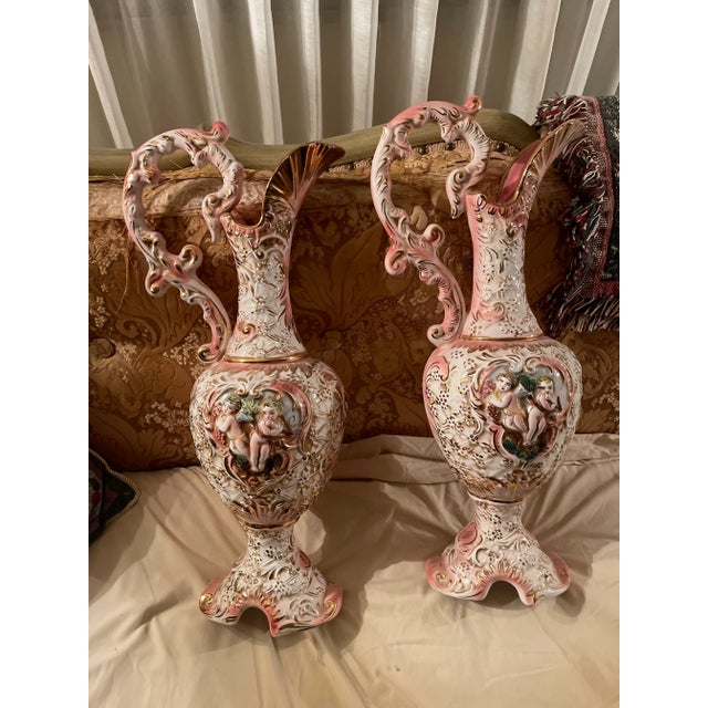 capodimonteカポディモンテ　Bedin『春の訪れ』イタリア　高29cm capodimonteカポディモンテ Bedin『春の訪れ』イタリア 高29cm