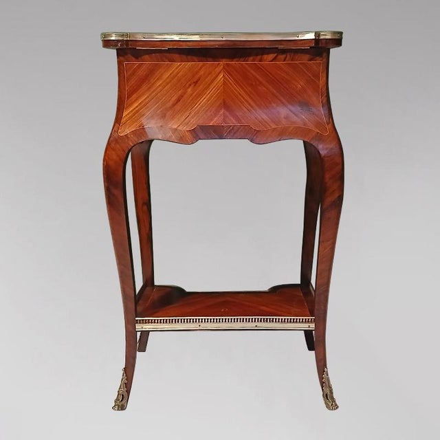 Antique Louis XVI Style Side Table, 1870 For Sale - Image 4 of 9