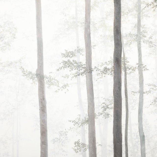 White Modernist Oil on Linen Painting Entitled "Dancers" by Michele Harvey For Sale - Image 8 of 18