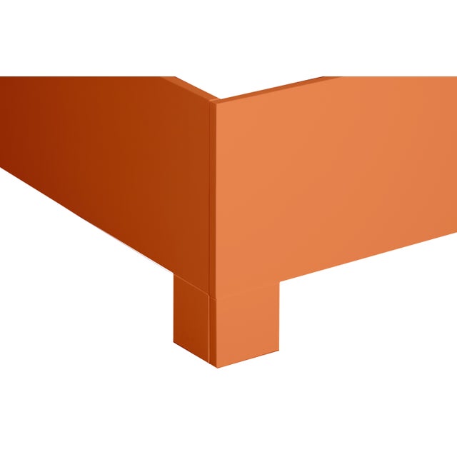 Ivy Platform Bed King, Citrus Orange For Sale In West Palm - Image 6 of 7