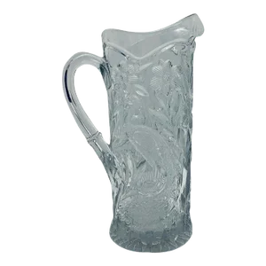 1920s Eapg Cambridge Inverted Peacock Crystal Tankard Glass Pitcher