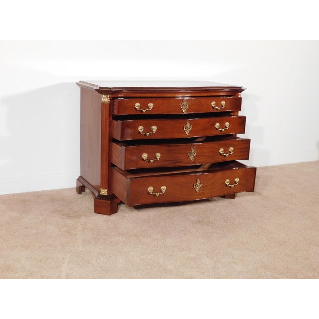 Vintage Craftique Furniture Mahogany 4 Drawer Fancy Chippendale Chest Dresser For Sale - Image 15 of 18