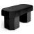 Viva black bench by houtique dimensions: d 100 x w 45 x h 48 cm materials: velvet, upholstery, wood also available in...
