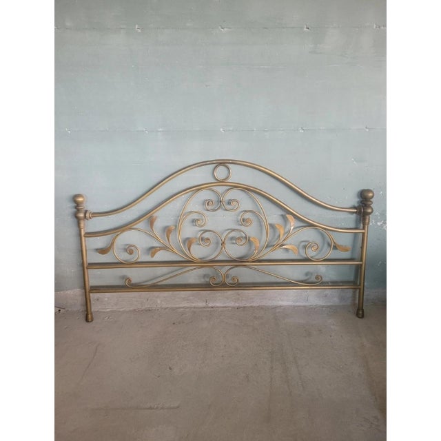 Lacquered Wrought Iron Footboard, 1950s For Sale - Image 7 of 7