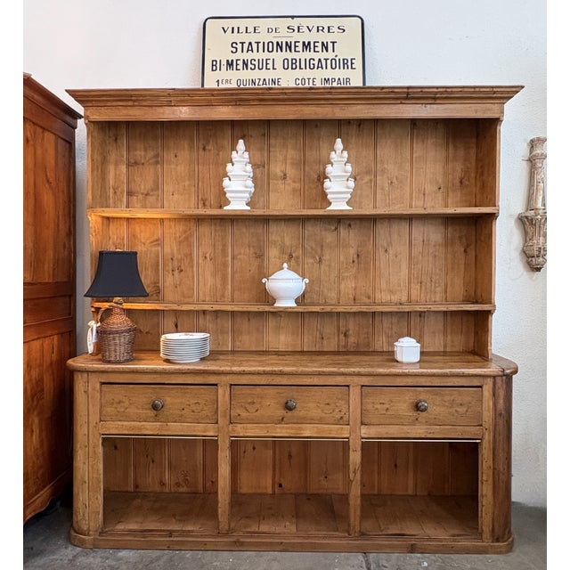 Large 19th Century English Pine Dresser/Cupboard For Sale - Image 10 of 10