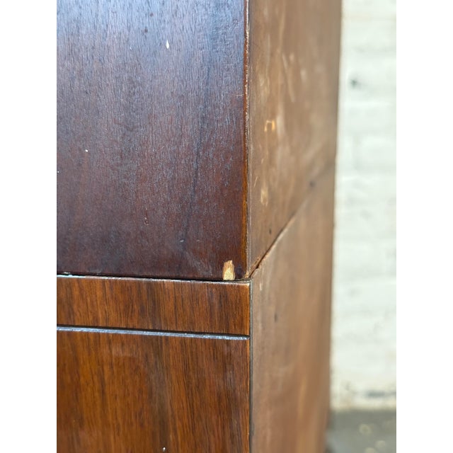 Antique Three Piece Macey Barrister Bookcase For Sale - Image 14 of 14