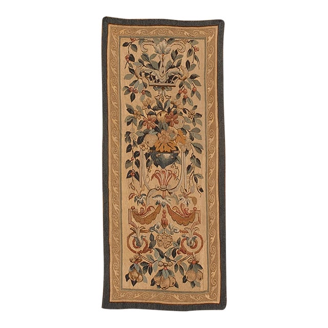 18th Century Hand Made Wool and Silk Tapestry Panel For Sale