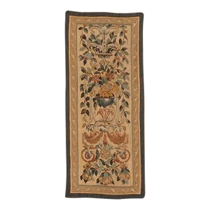 18th Century Hand Made Wool and Silk Tapestry Panel