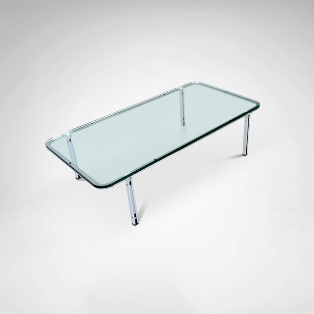 Kill International T112 Coffee Table in Steel and Glass by Horst Bruning for Kill International, 1970s For Sale - Image 4 of 11