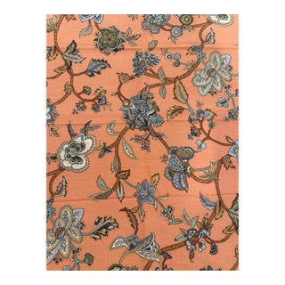 1981 "Raleigh" Jacobean Floral Fabric by Interior Fabric Design, 35"x51" For Sale