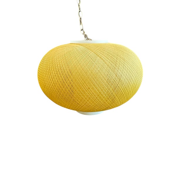 Mid-Century Modern 1960s Mid-Century Modern Spun Fiberglass Swag Lamp For Sale - Image 3 of 16