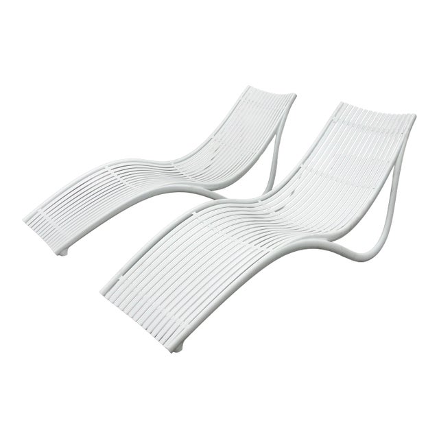 Eugeni Quitllet Outdoor Vondom Ibiza Sun Loungers, Pair For Sale