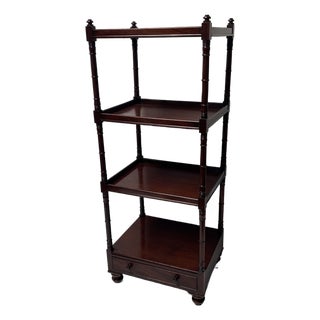 Late 19th Century Regency Mahogany 4 Shelf Etagere For Sale