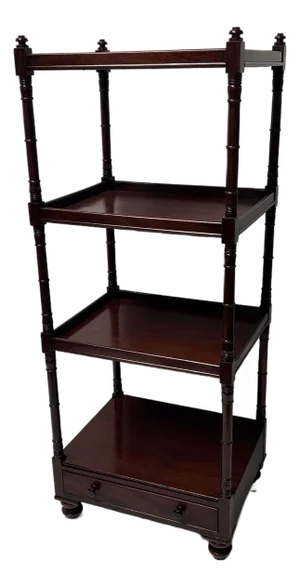 Late 19th Century Regency Mahogany 4 Shelf Etagere