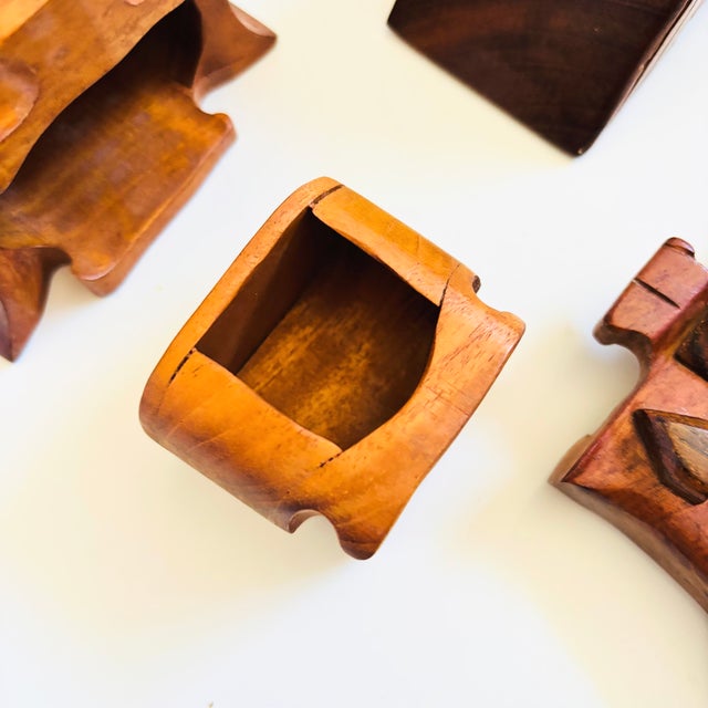 Vintage Wood House Puzzle Box For Sale - Image 9 of 9