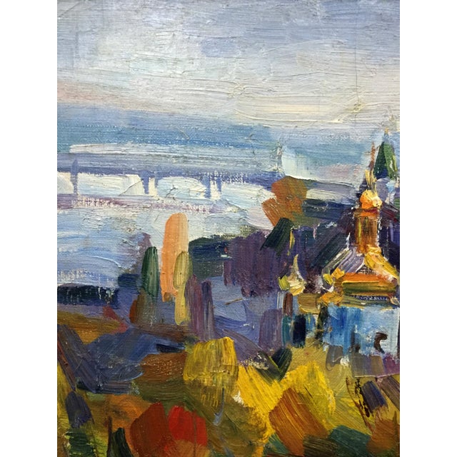 1960s Oil Painting Domes of Churches For Sale - Image 6 of 11