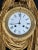 19th Century 19th Century Austrian Empire Gilt-Wood Wall Clock For Sale - Image 5 of 7