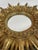 Gold Vintage 1960s French Style 16.5" Gilded Sunburst Wall Mirror For Sale - Image 8 of 15