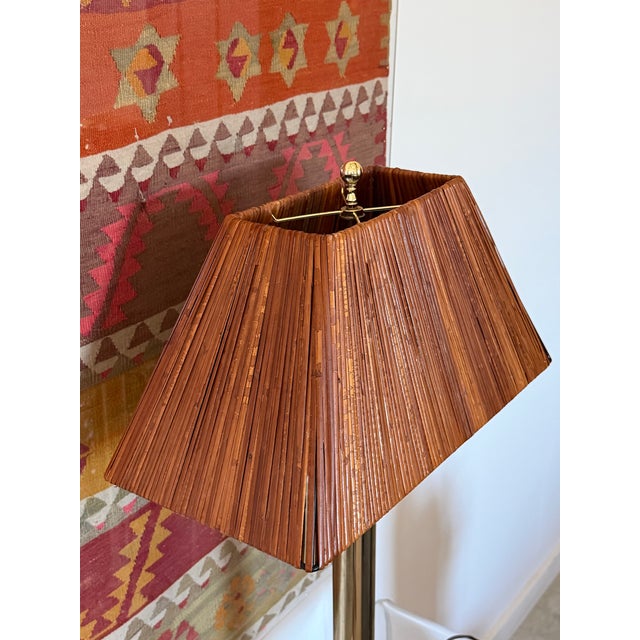 Paavo Tynell-Style Split Reed Table Lamp Organic Modern Brass Scandinavian-Style For Sale - Image 14 of 18