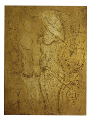 Lola Vitelli, Spogliami, Nude, Mixed Media on Canvas, 2021