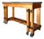 Vintage William Switzer Carved Wood Console With Stone Top For Sale