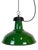 Industrial Green Enamel Factory Pendant Lamp, 1960s For Sale