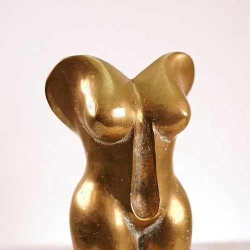 Artistic bronze woman bust with vintage marble base Height: 25 Width: 11 Depth: 11 This piece is attributed to the...