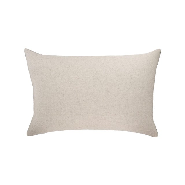 2020s Art Deco Silk Velvet Ikat Throw Pillow Cover, 16 X 24 For Sale - Image 5 of 5