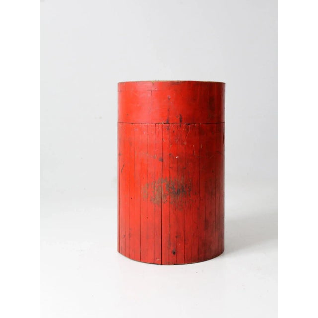 Antique Wooden Foundry Pedestal Block For Sale - Image 4 of 13