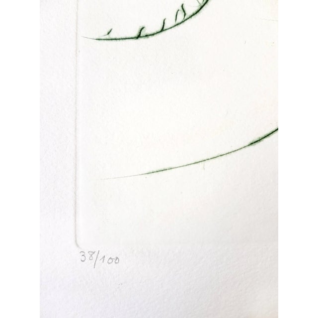 Salvador Dali - The Fall of Lancelot - Original Handsigned Etching 1975 For Sale - Image 3 of 4