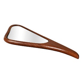 Danish Hand Mirror in Teak For Sale