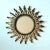 Vintage Metal Sunburst Mirror, 1960s For Sale - Image 4 of 4