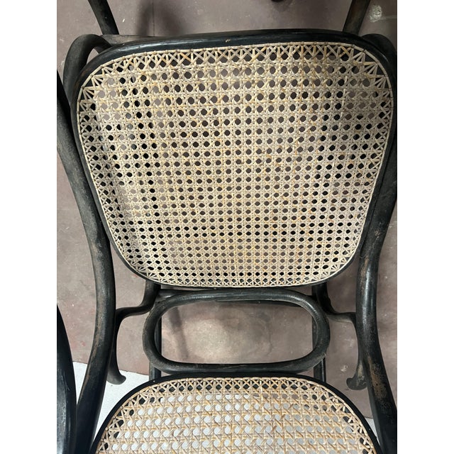 Rocking Chair in Bent and Stained Wood For Sale - Image 3 of 14