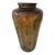 Vintage Large Hand-Hammered Brass Floor Vase With Aged Patina – 16.5” For Sale
