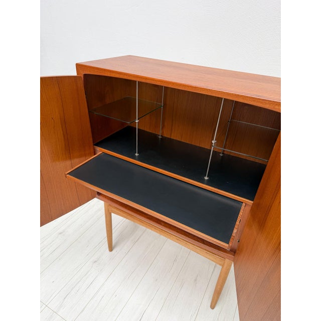 Vintage Teak Bacchus Bar Cabinet by Torbjørn Afdal for Mellemstrands Trevareindustri AS, Norway, 1960s For Sale - Image 9 of 12