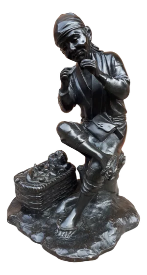 Meiji Okimono Bronze Sculpture by Kakuha Kanzaemon, Japan, 1890s
