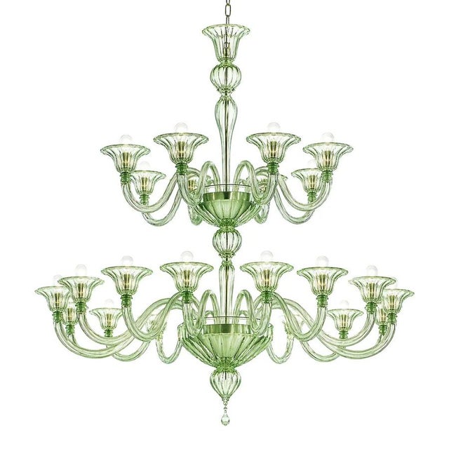 Contemporary Rigadin Murano Glass Chandelier by Simoeng For Sale - Image 3 of 3