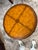 Wood Butler Specialty Co. Hand-Painted Tooled Leather & Iron Drum Accent Table For Sale - Image 7 of 9