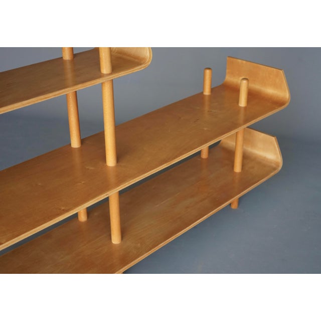 Large Shelving Unit in Birchwood by Willem Lutjens for Gouda Den Boer,1950s For Sale - Image 13 of 14