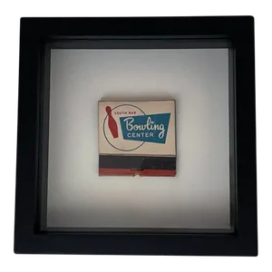 Mid 20th Century Bowling Center Framed Vintage Matchbook