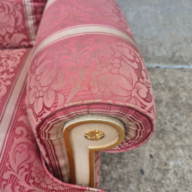 1990s 1990s Meroni Francesco Attr. Italian Neoclassical Style Arm Chair For Sale - Image 5 of 17