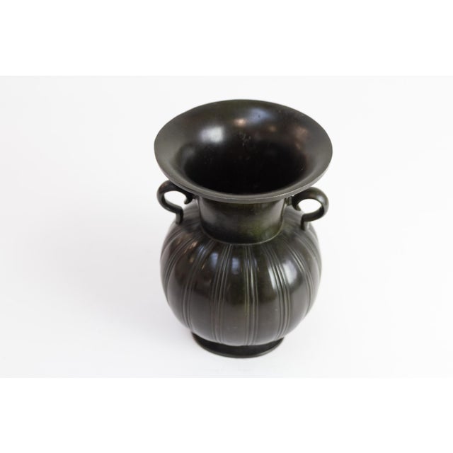 Danish Art Deco Vase in Disko Metal by Just Andersen, 1930s For Sale - Image 4 of 18