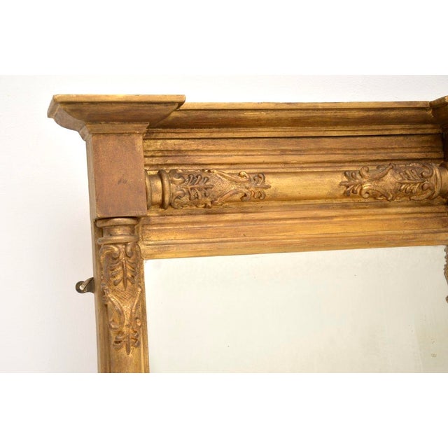 Antique Regency Gilt Wood Mirror, 1800 For Sale - Image 4 of 10