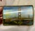 This is a Stunning Brass and Tinted Glass Box that appears to have been a Music Box at one time The Golden Gate Bridge, an...
