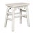 White Vintage Chinese Rustic Country Style White Painted Wooden Stool For Sale - Image 8 of 16