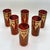 Italian Red Highball Glasses with 24k Gold Garlands from Interglass, 1980s, Set of 6 For Sale - Image 6 of 14